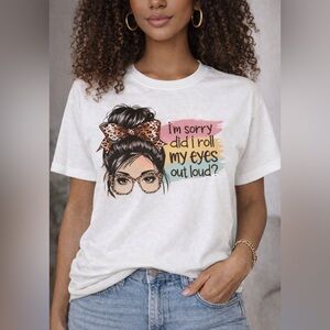 Hand Crafted White Graphic Tee - Short Sleeve XXL